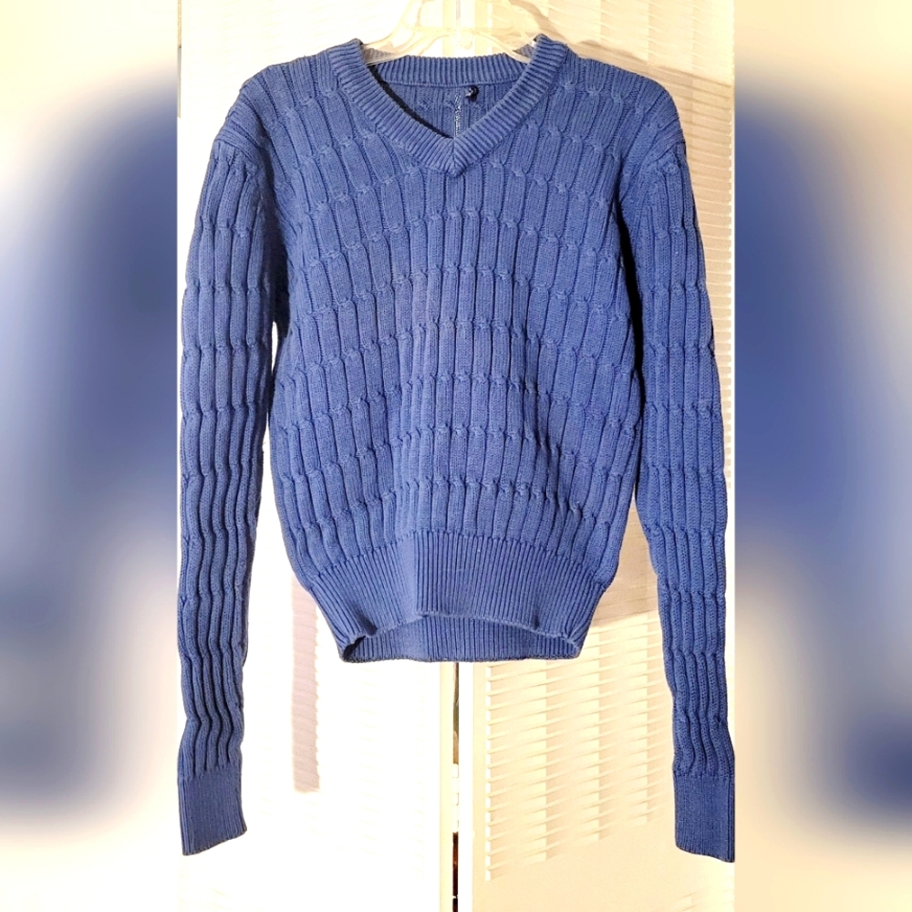 Womana Blue V-Neck Sweater